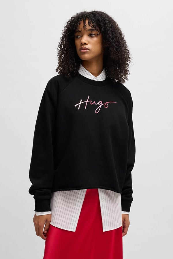 ΜΠΛΟΥΖΑ HUGO - 002 ΜΑΥΡΟ